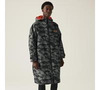 Regatta Unisex Waterproof Dry Robe (Grey / Black Camo) Grey / Black Camo