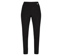 Regatta Pentre Stretch Isoflex Durable Water Repellent Part Elasticated Waist 2 Zipped Pockets Trousers - Black, 16