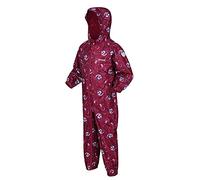Regatta Kids Lightweight Peppa Pig Pobble Waterproof Puddle Suit Raspberry Radience, Size: 5-6 yrs - Sale