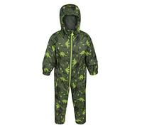 Regatta Pobble - Printed Jumpsuit, Waterproof and Breathable, Fully Lined Overpants, Unisex Children, Cypress Green, 18-24