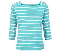 Regatta Polexy T-Shirt, Turquoise/White Striped, 40