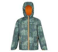 Regatta Printed Lever Ii Jacket Green 5-6 Years Kids