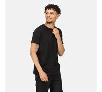 Black male 4XL Regatta Professional Men's Soft Touch Cotton T-Shirt Black, Size: 4XL