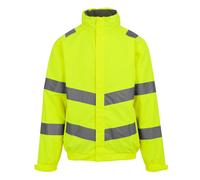 Regatta Pro Contract Dover high visibility yellow waterproof work jacket TRW457
