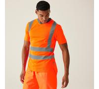 Regatta Professional Mens Hi-Vis Safety T-Shirt (S) (Orange)