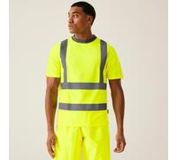 Yellow male 4XL Regatta Professional Men's Hi-Vis Pro Contract T-Shirt Yellow, Size: 4XL