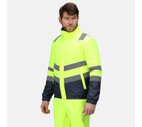 Regatta Professional Mens Hi Vis Reflective Waterproof Bomber Jacket - Perfect for Outdoors & Workwear