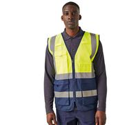 Yellow male M Regatta Professional Men's Pro HI-VIS Executive Vest Yellow, Size: M