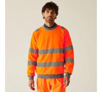 Regatta Professional Mens Hi-Vis Pro Contract Crew Neck Sweatshirt Winter Work Jumper