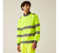 Regatta Professional Mens Hi-Vis Pro Contract Crew Neck Sweatshirt Winter Work Jumper