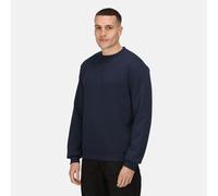 Regatta Pro navy men's polycotton crew-neck work sweatshirt #TRF686