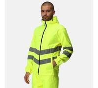 Regatta TRW497 20080 Professional Hi-Vis Waterproof and Windproof Pack away Jacket, Yellow, XL