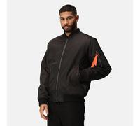 Regatta Pro Pilot Ma1 Black Waterproof Quilt-lined Bomber Jacket #tra255