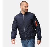 Regatta Pro Pilot Ma1 Navy Waterproof Quilt-lined Bomber Jacket #tra255