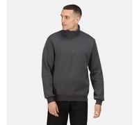 Regatta Pro Seal Grey Men's Quarter-zip Work Sweatshirt #TRF685