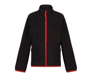 Regatta Professional Boys Full Zip Micro Fleece Jacket, Black, 7-8 Years EU