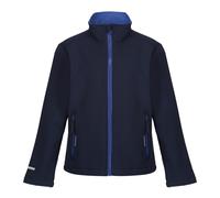 Regatta Professional Kids 2 Layer Soft Shell Jacket - Navy/New Royal - 3-4 Years - Navy/New Royal - 100% Polyester