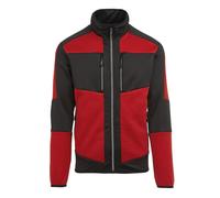 Regatta E-volve Red/black Men's Knit-fleece Full-zip Midlayer Stretch Top