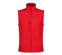 Regatta Flux black men's water-repellent quick-dry softshell bodywarmer #TRA788
