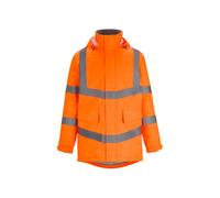 Regatta Professional Hi-Vis Pro Contract Dover Waterproof Parka Jacket with Hood