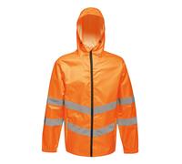 Regatta TRW497 18895 Professional Hi-Vis Waterproof and Windproof Pack away Jacket, Orange, XXXL