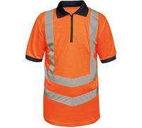 Regatta Professional Hi-Vis Quick Drying Polo, Orange/Navy, XXXL