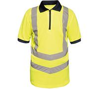 Regatta Professional Hi-Vis Quick Drying Polo, Yellow/Navy, M