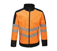 REGATTA PROFESSIONAL HIGH VISIBILITY TRA625 Men's High-Vis Pro Softshell - Orange/Navy - L