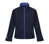 Regatta Professional Kids 2 Layer Soft Shell Jacket - Navy/New Royal - 5-6 Years - Navy/New Royal - 100% Polyester
