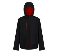 Regatta Professional Mens 2 Layer Soft Shell Jacket - Black/Classic Red - L - Black/Classic Red - 100% Mixed