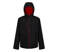 Regatta Professional Mens 2 Layer Soft Shell Jacket Black/clic Red (L)