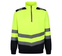 Regatta Professional Men's 2-tone Quarter-Zip Top, Protective, Durable & Moisture Resistant - Perfect for Workwear & Casual Wear Yellow