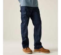 Regatta Professional TRJ500 Mens Pro Multi Pocket Cargo Trousers Navy 32" 32"