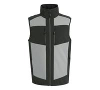 Regatta Professional Mens Colour Block Softshell Body Warmer - Mineral Grey/Ash - 3XL - Mineral Grey/Ash