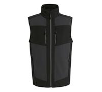 Regatta Professional Mens Colour Block Softshell Body Warmer - Ash/Black - XXL - Ash/Black