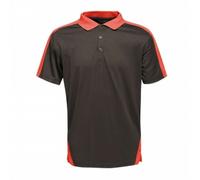 Regatta Professional Mens Contrast Coolweave Polo Shirt - Black/Classic Red - XL - Black/Classic Red