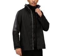 Regatta TRA130 28P95 Men's Defender III 3-in-1 Jacket, 3X-Large, Black/Seal Grey