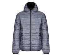 Regatta Professional Mens Firedown Insulated Packaway Pack It Rain Jacket, Marl Grey(black), S EU