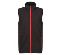 Regatta Professional Mens Fleece Gilet - Black/Classic Red - 3XL - Black/Classic Red - 100% Polyester
