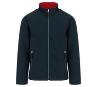 Regatta Professional Mens Fleece Jacket - Navy/Classic Red - S - Navy/Classic Red - 100% Polyester