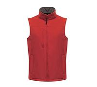 Regatta Professional Men's Flux Water Repellent Softshell Bodywarmer Gilet Jacket, Classic Red, size Small