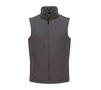 Regatta Flux seal grey men's water-repellent softshell bodywarmer #TRA