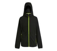 Regatta Professional Mens Full Zip Fleece Jacket - Black/Lime Green - 3XL - Black/Lime Green - 100% Mixed