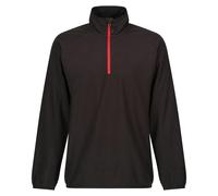 Regatta Professional Mens Half Zip Fleece Top - Black/Classic Red - 3XL - Black/Classic Red - 100% Mixed