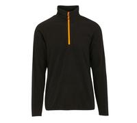 Regatta Professional Mens Half Zip Fleece Top - Black/Orange Pop - Black/Orange Pop - S