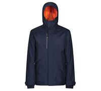 Regatta Professional Mens Heated Waterproof Jacket (XL) (Navy/Magma Orange)