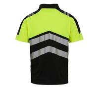 Regatta Professional Mens Hi-Vis Polo Shirt (XL) (Black/Yellow)