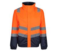 Regatta Professional Mens Hi Vis Reflective Waterproof Bomber Jacket - Perfect for Outdoors & Workwear