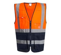 Regatta Professional Mens Hi-Vis Vest (S) (Orange/Navy)