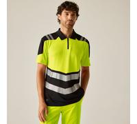 Regatta Professional Men's Hi-Vis X-Pro Polo Class 1 Yellow, Size: M